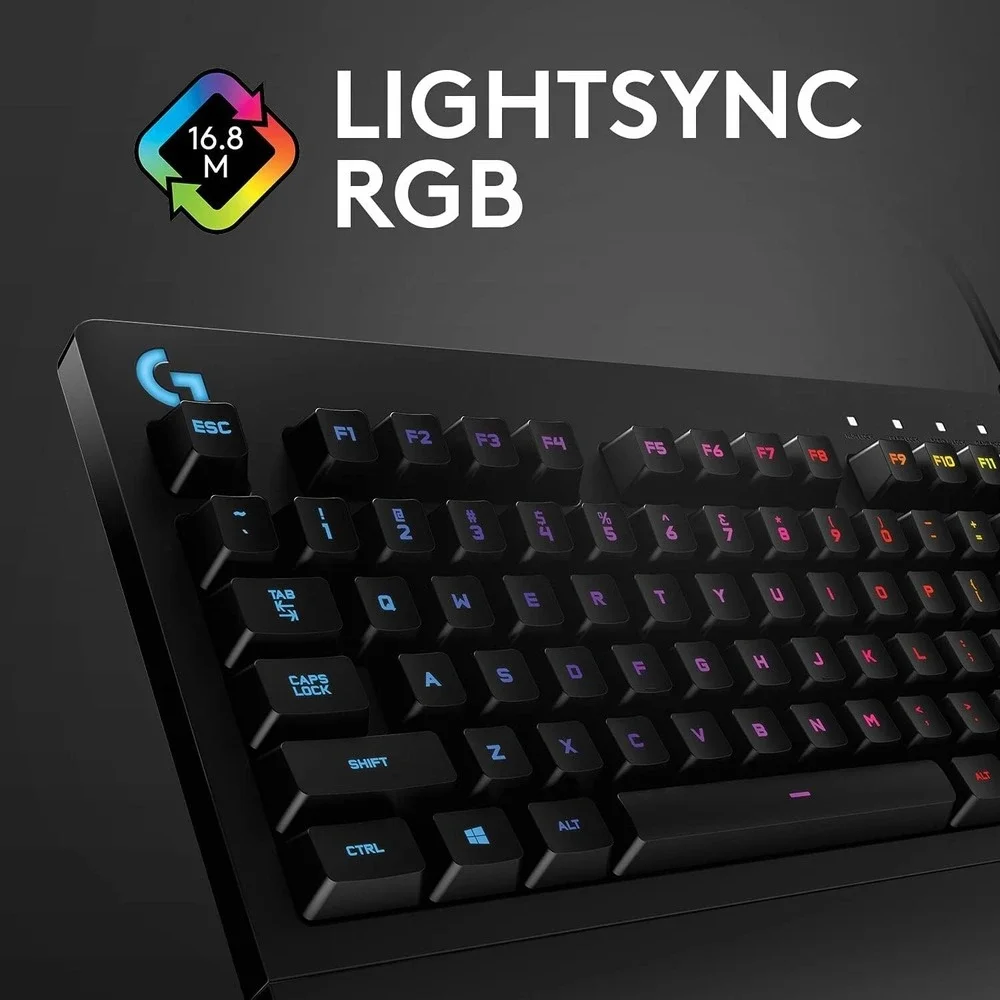 Logitech G213 Prodigy RGB Gaming Keyboard LIGHTSYNC‎ Wired Spill-Resistant
